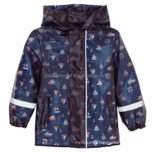 100% waterproof raincoat hooded TPU kids cartoon raincoat